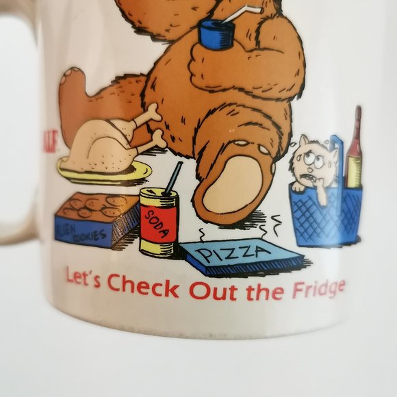 Alf Coffee Mug Funny Diet 1980s TV Show Character Russ Berrie Made in Korea - Picture 5 of 11